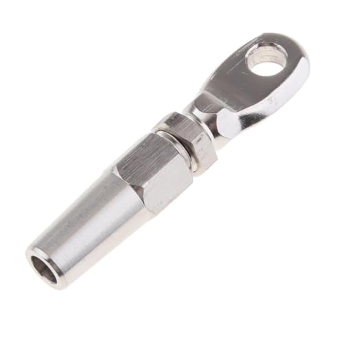 ZDCBMDB [Motorcycle Parts] 4MM Stainless Steel Wire Ropes Swageless End Compression [Easy to Replace]