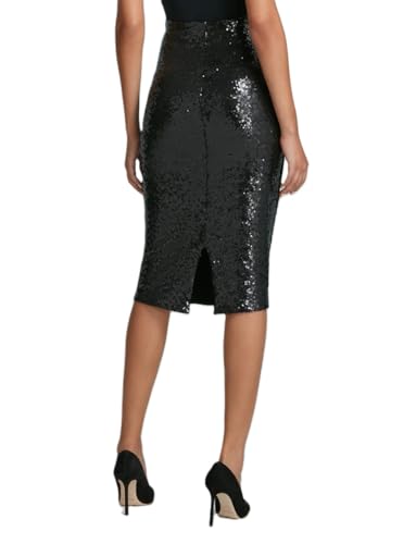 commando Sequin Midi Skirt - SK208 (Black, XS)2