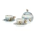 Produktbild THUN Set 2 Kaffeetassen & Zuckerdose Regenverdeck Farben