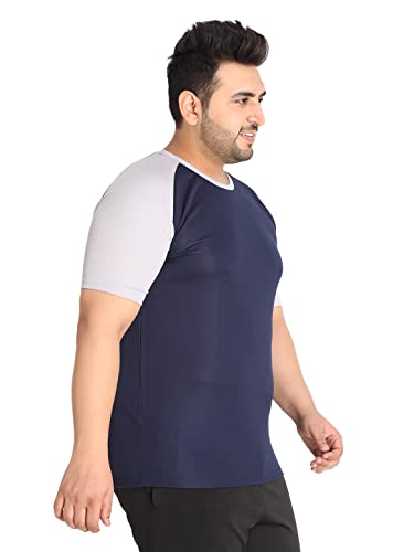 Image of CHKOKKO Men's Polyester Regular Fit Solid Sports T-Shirt