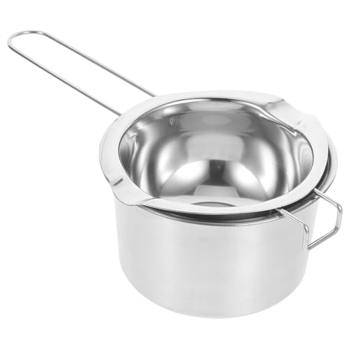 jojofuny Stainless Steel Wax Melting Pot 2-Piece Set for DIY Candles Cheeses Butters