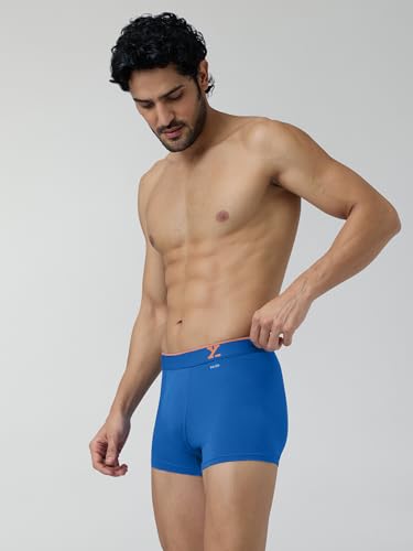 Image of XYXX Men's Underwear Aero IntelliSoft Micro Modal Trunk, Combo Pack of 3