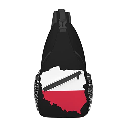 Mochila Bandolera Unisex Negra Estilo Polonia 2018 miniatura 2
