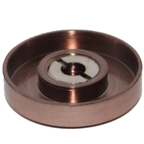 Image of RiseOm Brass Round Mirror Cap /Screws Cap Cover /Nails Decorative /Mirror Nail Decorative Cover (Pack of 4, 25mm-Rose Gold)