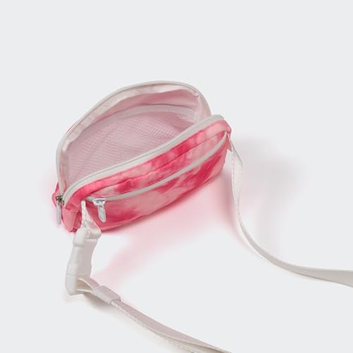 Image of Pander Two Way Zipper Fanny Pack Nylon Everywhere Belt Bag for Women, Water Repellent Waist Packs, Crossbody Bags with Adjustable Strap (Cloud Pink)
