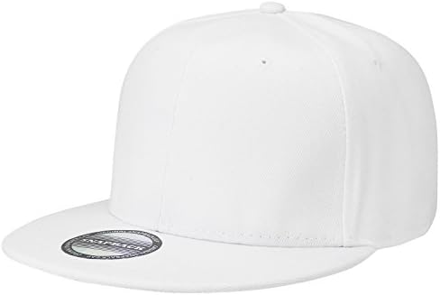 Classic Snapback Hat Cap Hip Hop Style Flat Bill Blank Solid Color Adjustable Size