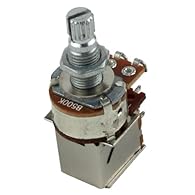 【 and 】This guitar push pull potentiometer is perfect for guitar/bass building and can be mounted on pickguards/control plates. It is great for various wiring purposes such as coil tapping, phase, and series/parallel configurations. 【Long Split Shaft...