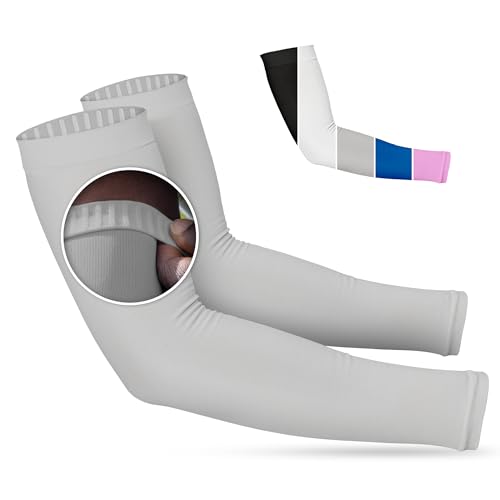 Image of SportsTrail Cooling Arm Sleeves for Men & Women - Breathable, UV Sun Protection, Sports Arm Sleeves for Women, Men & Youth