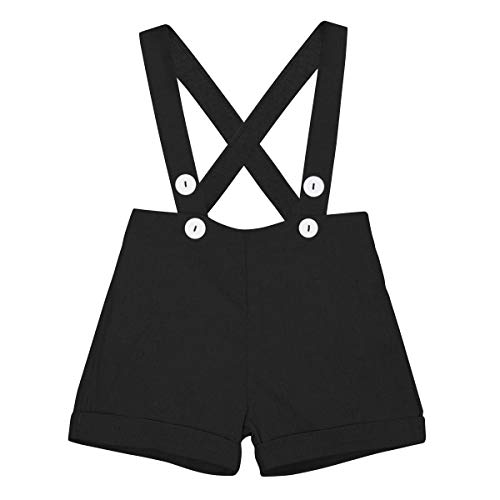 IWEMEK Baby Boy Gentleman Formal Suit Tuxedo Bowtie Romper Suspenders Cake Smash Outfit Wedding Bib Pants Overalls Clothes4