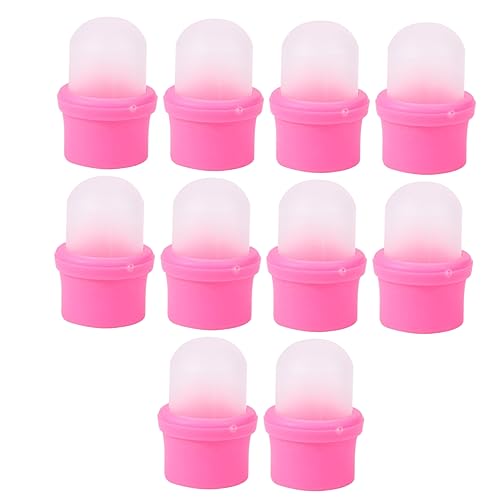 SOESFOUFU Practical Manicure Tools 10pcs Nail Removing Covers Nail Polish Removers for Diy