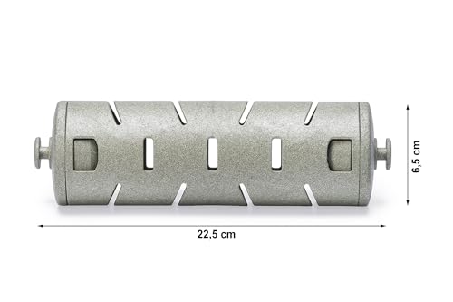 Beeztees Snackroller, Hühnerzubehör,Futterspender für Hühner, Snackroller 22,5x6,5 cm grau