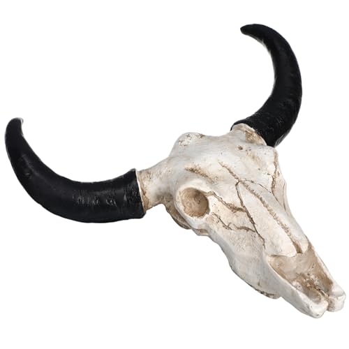 PRETYZOOM Cabeza Vaca Pared 4 Piezas Colgante De Pared Decoración De La Pared De La Sala De Estar Máscara Decorativa Cráneo Con Cuernos Cráneo Colgante Buey Oso Halloween Decoración Pared Manualidades