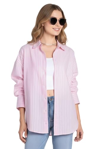 Image of Striped Shirt for Woman | Shirt for Woman | Oxford Shirt | Cotton Blend