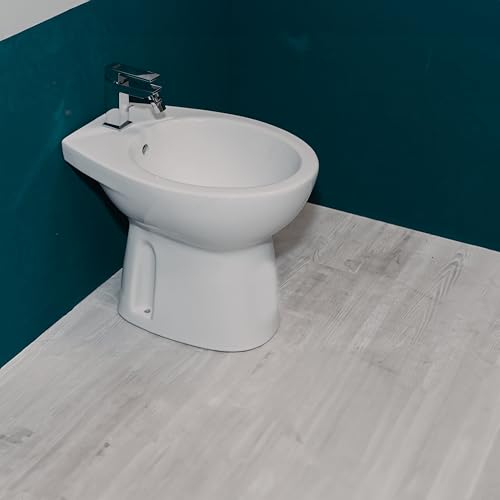 Bidet au sol traditionnel en céramique couleur blanche 40 cm - Magic