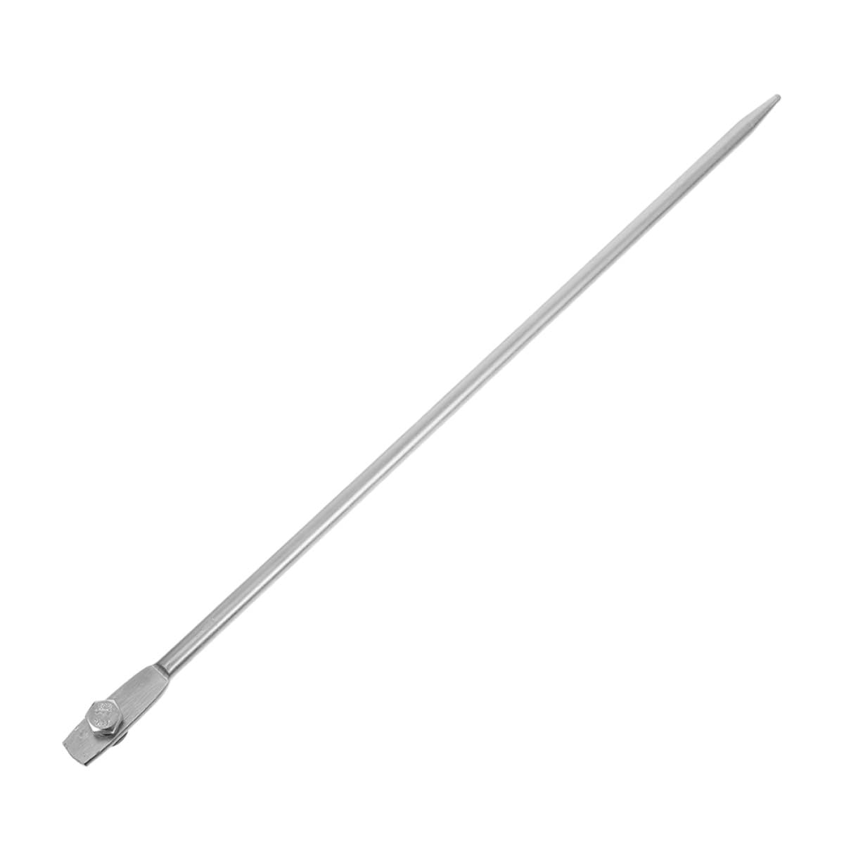 POPETPOP Piquet de Terre en Fer Argenté, Tige de Mise la Terre Pratique pour Antennes Paraboliques et Installations Extérieures, Installation Facile, Conductivité