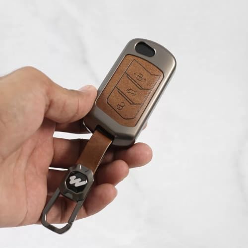 Image of Metal Series keycover for Mahindra Thar | Xuv700 | 3X0 | xuv300 | Scorpio - 3 button flipkey