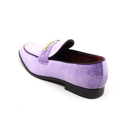 Image of Men's Vintage Velvet Designer Classic Dress Tuxedo Smoking Slipper Loafer Slip On Shoes Arthur-02