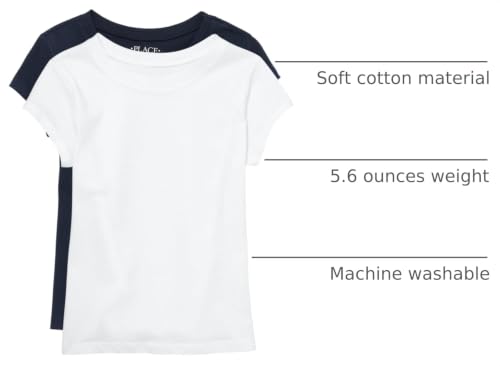 Image of The Children's Place Girls Basic Short Sleeve Layering Tee