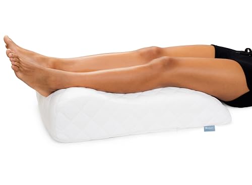 XDREAM Coussin veineux pour surélever les jambes - Forme ergonomique - Fonction de soutien et de soulagement - Housse double amovible et lavable - Certifié...