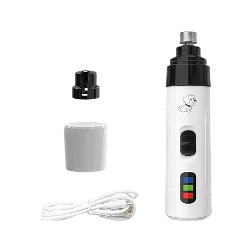 Molinillo de uñas para mascotas recargable por USB para perros y gatos, recortador de uñas LED, herramienta de aseo con Motor silencioso para animales pequeños, uso doméstico, herramienta de aseo para