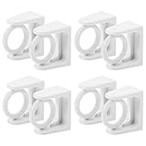 Supports de tringle à rideaux amovibles : installation adhésive, pratique et rapide, il suffit de décoller le film protecteur et de coller, sans perçage ni dommage au mur, support de tringle à rideau de
