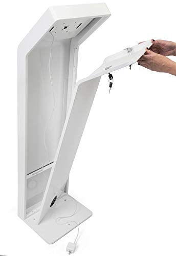 Image of Displays2go 10 Inch Tablet Floor Stand, Fits 9.7 to 10.5 Inch Devices - (IPGRAND9WH)