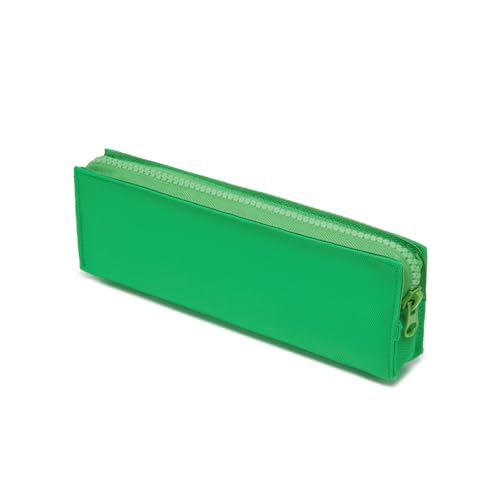 Image of Oxford Fabric Pencil Case Lightweight and Durable Ideal Pencil Pouch (Grass green /Oxford,Oxford Fabric)