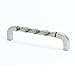 Berenson 3042-1WN-P Rhapsody 128mm Handle Pull from the Artisan Inspired Collection, Weathered Nickel Finish