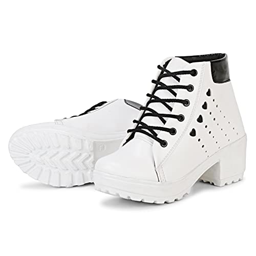 Image of KRAFTER Women's and Girls High Ankle Denim Stylish Boots
