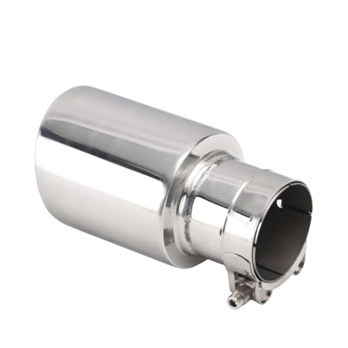 Embout d'échappement bicouche en inox avec finition biseautée