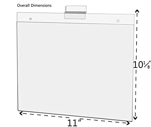 Marketing Holders 11"W X 8.5"H Sign Holder Slatwall Merchandise Sku Frame Horizontal Frame Great For Price Or Name Tag Informational #TOP1