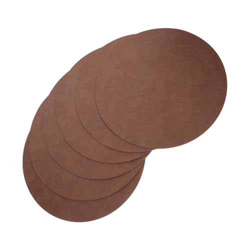 Sets de table ronds en cuir PU de qualité supérieure salle à manger Abaodam