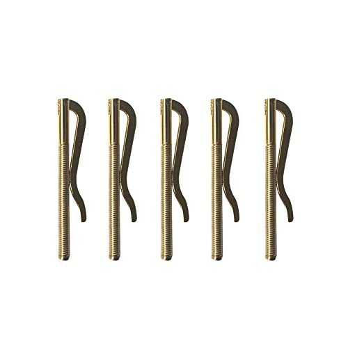 5PCS Spring Metal Money Clips,Portable Money Clip Bar Wallet Spring Clip Insert Bar Wallet Accessories for Cash Bills Cards Credit Cards,Gold