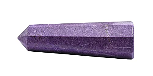 Image of Amazing Gemstone Stichtite Crystal Towers - Natural Healing Crystal Point Obelisk for Reiki Healing and Crystal Grid (2 inch to 3 inch Inch)
