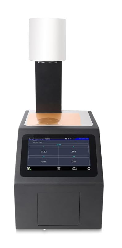 Color Haze Meter Professional Color Hazemeter with Measuring Aperture Φ20mm Double Standard ISO&ASTM CIE LAB XYZ Yxy LCh s-RGB βxy Observer Angle 2°/10° Spectrogram,Sample Chroma Value Display