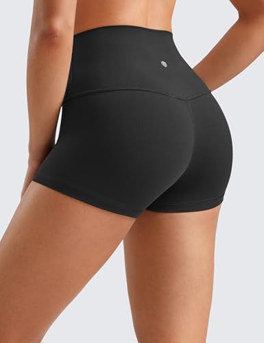 CRZ YOGA Womens Butterluxe High Waisted Biker Shorts 2.5 Inches - Yoga Workout Spandex Running Volleyball Booty2