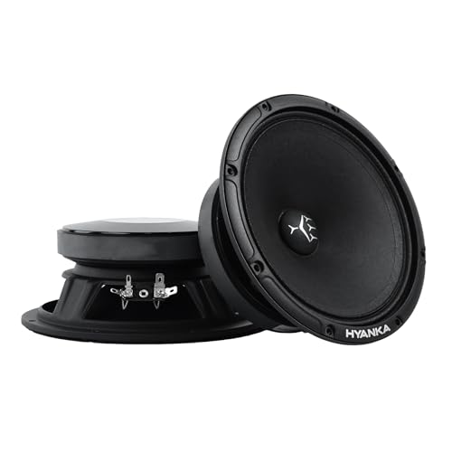 H YANKA SMD-65 6.5-Inch Car Midrange Speakers, 250W, 4 Ohm, Pair