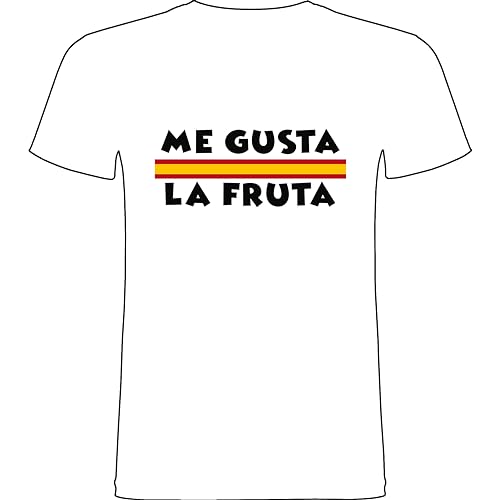 RBR White Cotton T-Shirt Me Gusta La Fruta M