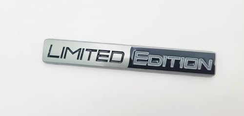 Image of 1pcs 3D Metal Limited Edition Emblem Car Logo Trunk Lid Badge Sport Turbo Decal Replacement for Universal Vehicle, Car, SUV, Truck (Grayish Black)