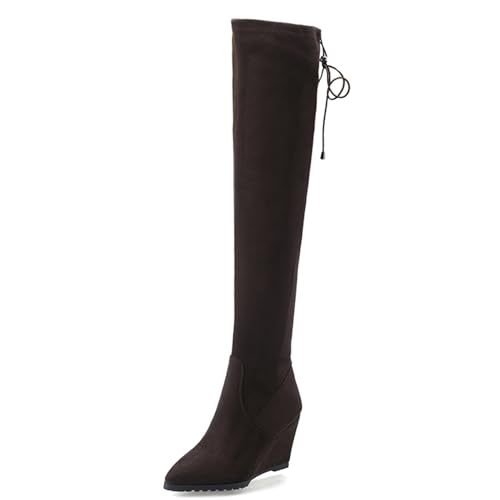 Bottes au-dessus du genou femme Asterisco à enfiler compensées