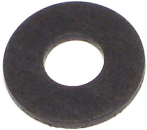 1/4" Flat Washers – Steel, Black Oxide Finish, 20-Piece Set For DIY & Repair