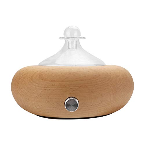 Kpokpo Professional Aromatherapy Diffuser, Wood Diffuser, Diffusers For Essential Oils, Wood And Glass With Premium Home Use Oils, Ultrasonic Diffusers - No Heat, No Water, (7Color Led Light #TOP30