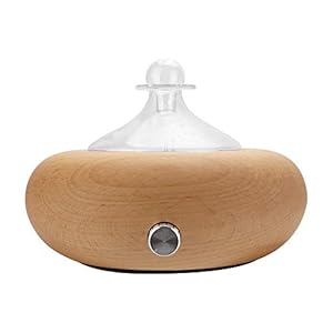 Professional Aromatherapy Diffuser, Wood Diffuser, Diffusers for Essential Oils, Wood and Glass with Premium Home Use Oils, Ultrasonic Diffusers – No Heat, No Water, (7Color LED Light