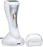 LUMA WDF4840 Double Foil Head Cordless Women's Smooth Ladies Waterproof Body Shaver with Almond Oil Infusion