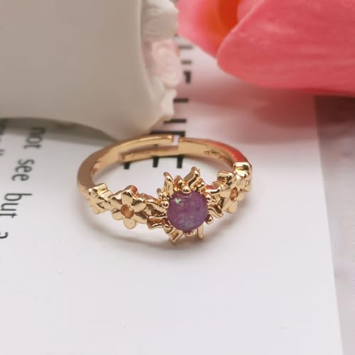 Rapunzel-Inspired Ring Princess Jewelry Birthday Weddings Party Ring Halloween Accessory3