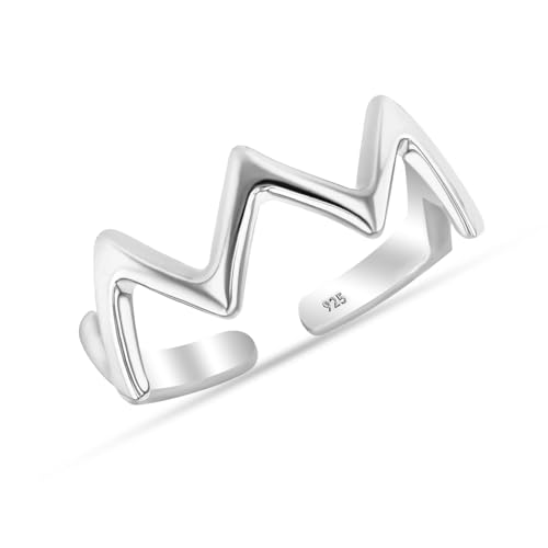 Anillos para los pies de plata 925 ajustables juego minimalista LeCalla