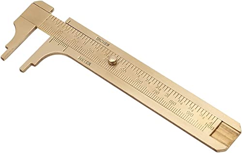 Vernier Caliper Ruler handy Sliding Gauge Brass Vernier Meas...
