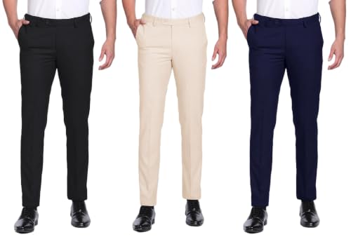 Image of Men's Regular Fit Formal Trousers Combo