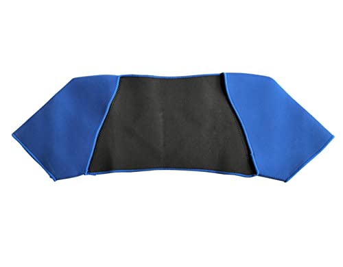 GUTEINTE Fascia Supporto Per Spalle Neoprene Supporti per Spalle Protezione Spalle Correzione Schiena Elastica Proteggi Fitness, Adatto per Sinistra e Destra, Blu (Taglia unica, Doppio Spalle)
