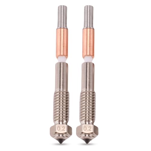 SENECESLI Bimetallic Nozzle Replacement for QIDI PLUS 4 3D Printer Nozzle. Integrated Structure for Easy Maintenance (0.